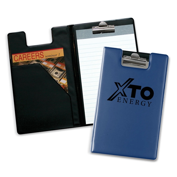 Writing pad with diagonal front pocket and polished nickel clip.... from ASI 54040 Fey Promo