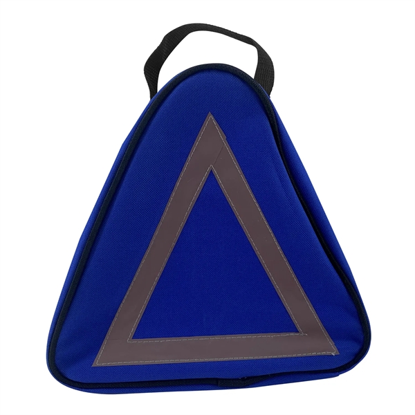 This compact 600D Polyester Triangle Safety Bag case has a reflective... from ASI 63698 Justin Case®
