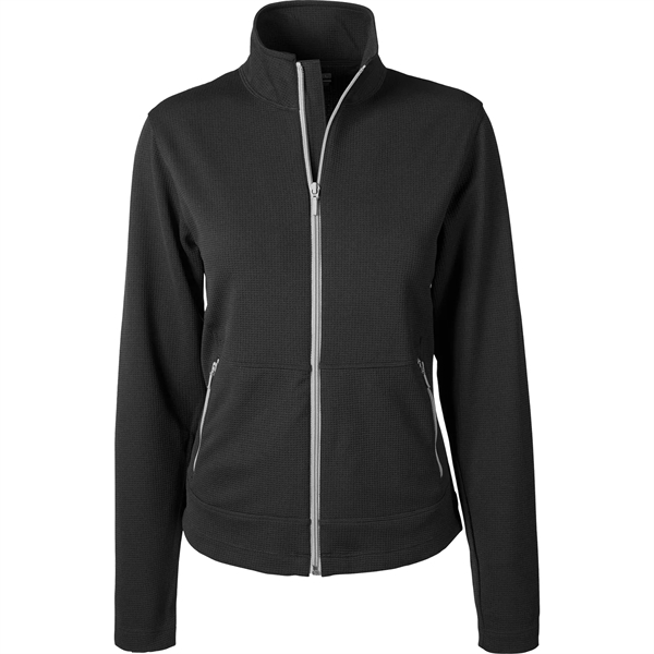 Women's jacket with pill and snag resistance, UPF50+ protection, zipper, and... from ASI 57653 Gold Bond