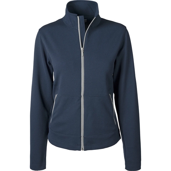 Women's jacket with pill and snag resistance, UPF50+ protection, zipper, and... from ASI 57653 Gold Bond