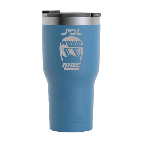 RTIC 20 ounce insulated stainless steel ringed tumbler with lid.... from ASI 74601 Calico