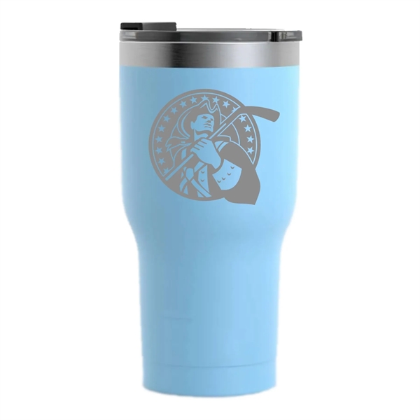 RTIC 20 ounce insulated stainless steel ringed tumbler with lid.... from ASI 74601 Calico