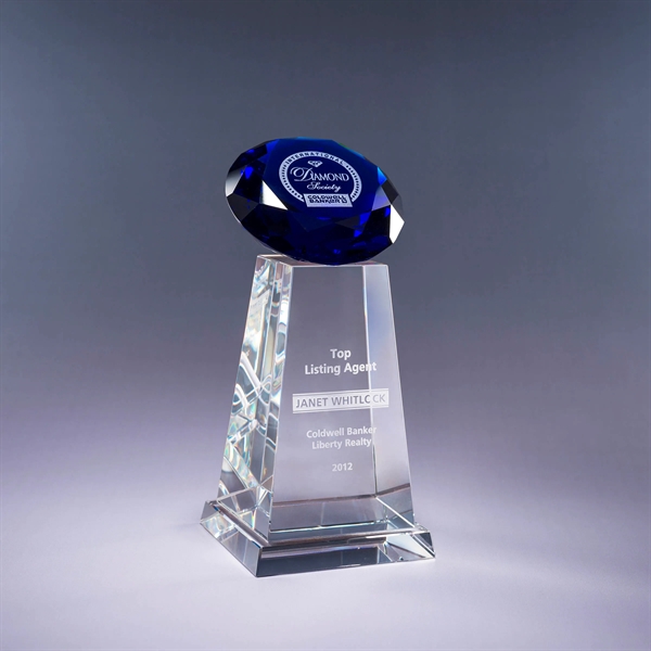 9.25" x 4.25" award made of heavy optic and color optic... from ASI 62985 J. Charles