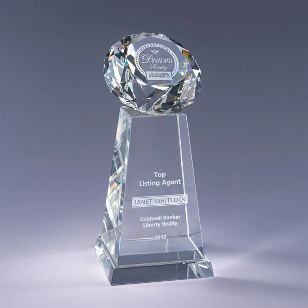 9.25" x 4.25" award made of heavy optic and color optic... from ASI 62985 J. Charles