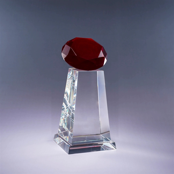 9.25" x 4.25" award made of heavy optic and color optic... from ASI 62985 J. Charles