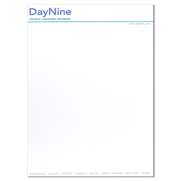 Custom printed non-adhesive memo pad. 25 sheets per pad, 8" x... from ASI 93520 Ventura Inc