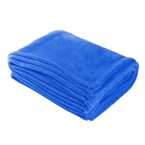 Chenille 100% plush polyester blanket, large 62" x 48".... from ASI 61125 Hit Promotional Products / Hit®