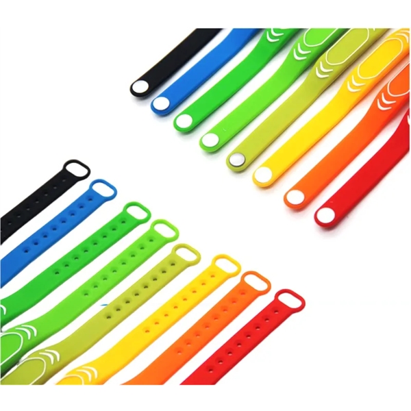 Digital business smart NFC silicone wristband - style 7 plus 1... from ASI 37218 Athena Promo (tm)