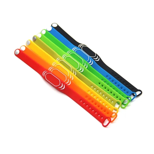 Digital business smart NFC silicone wristband - style 7 plus 1... from ASI 37218 Athena Promo (tm)