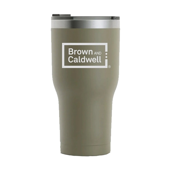 RTIC 30 ounce ringed insulated stainless steel ringed tumbler with spill-proof... from ASI 74601 Calico