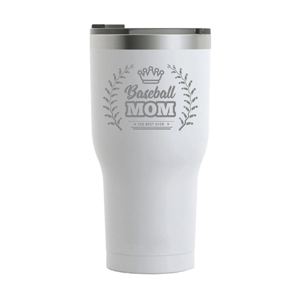 RTIC 30 ounce ringed insulated stainless steel ringed tumbler with spill-proof... from ASI 74601 Calico