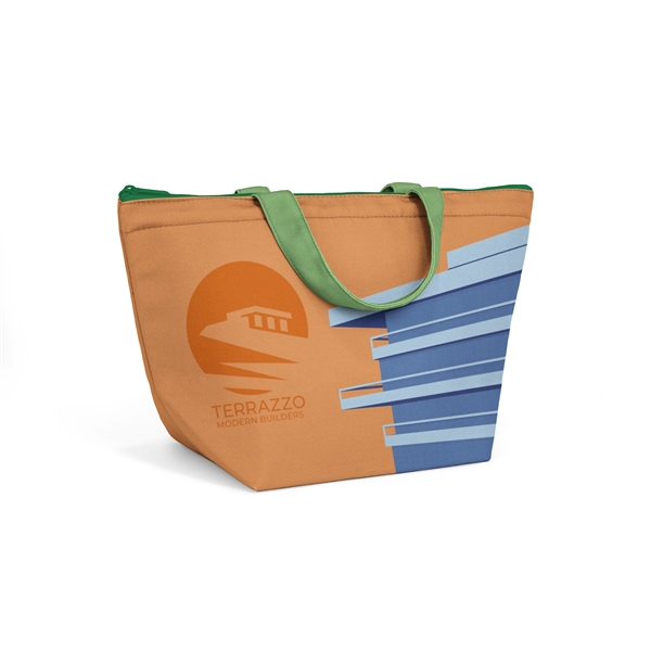 Full color, full bleed Insulated Recycled Canvas Lunch Tote... from ASI 45657 Pop! Promos