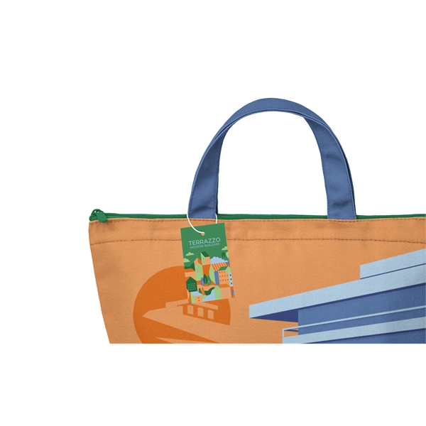 Full color, full bleed Insulated Recycled Canvas Lunch Tote... from ASI 45657 Pop! Promos