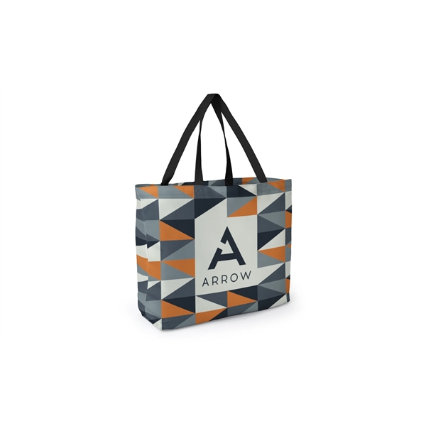 Full color, full bleed Recycled Canvas Tote... from ASI 45657 Pop! Promos