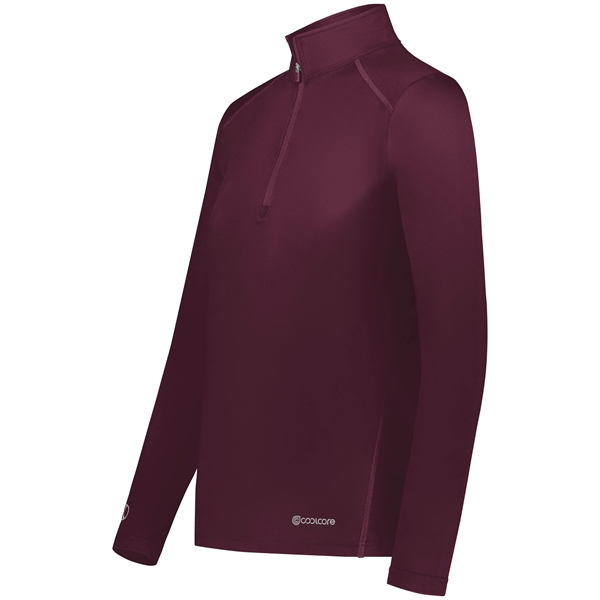 Ladies 1/4 Zip Pullover Powered by Coolcore® with moisture-wicking fabric.... from ASI 37461 Augusta Sportswear / Holloway Sportswear