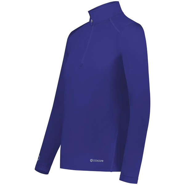 Ladies 1/4 Zip Pullover Powered by Coolcore® with moisture-wicking fabric.... from ASI 37461 Augusta Sportswear / Holloway Sportswear