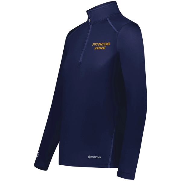 Ladies 1/4 Zip Pullover Powered by Coolcore® with moisture-wicking fabric.... from ASI 37461 Augusta Sportswear / Holloway Sportswear