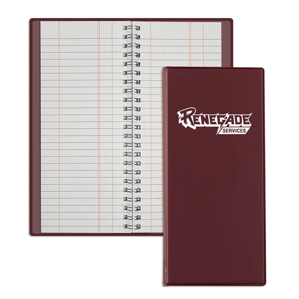 Wire-O tally book with a reinforced vinyl cover, 200 pages, durable... from ASI 54040 Fey Promo / Tally Books by Fey
