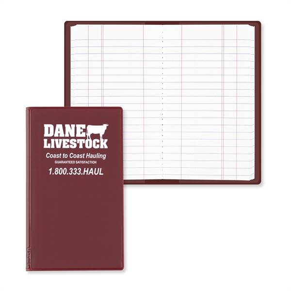 Flexible junior tally book with a vinyl cover and a sewn... from ASI 54040 Fey Promo / Tally Books by Fey
