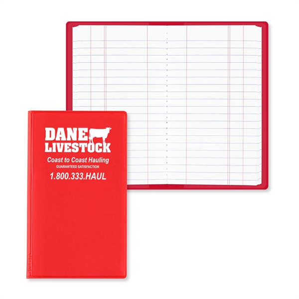 Flexible junior tally book with a vinyl cover and a sewn... from ASI 54040 Fey Promo / Tally Books by Fey