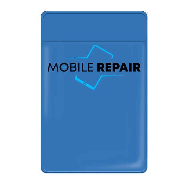 Cell phone wallet with front pocket and semi-removable adhesive on the... from ASI 54040 Fey Promo