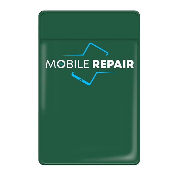 Cell phone wallet with front pocket and semi-removable adhesive on the... from ASI 54040 Fey Promo