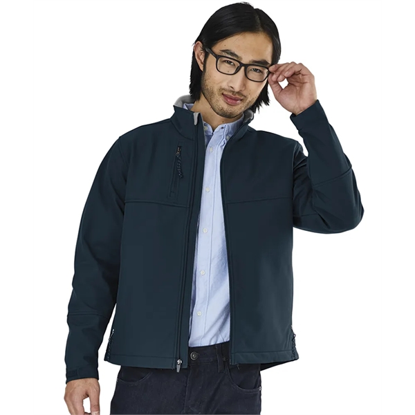 Men's Ultimate soft shell polyester and spandex jacket with full zippered... from ASI 44620 Charles River Apparel