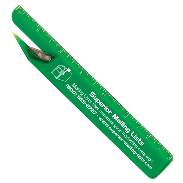 Letter slitter ruler made of plastic and measuring 1.12"H x 7.22"W... from ASI 54040 Fey Promo