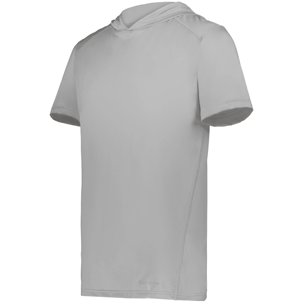 Coolcoore® Short Sleeve Hoodie with 3 panel crossover hood.... from ASI 37461 Augusta Sportswear / Holloway Sportswear