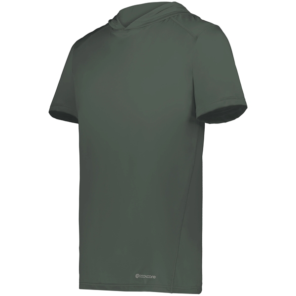 Coolcoore® Short Sleeve Hoodie with 3 panel crossover hood.... from ASI 37461 Augusta Sportswear / Holloway Sportswear