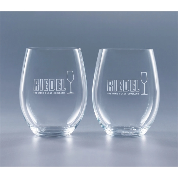 Set of two 21.25 oz. cabernet/merlot stemless wine glasses deep etch... from ASI 62985 J. Charles