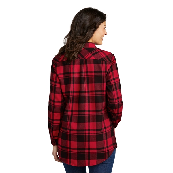 Port Authority Ladies Plaid Flannel Tunic .... from ASI 84863 SanMar