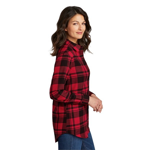 Port Authority Ladies Plaid Flannel Tunic .... from ASI 84863 SanMar