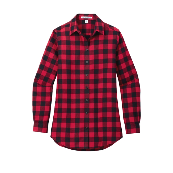 Port Authority Ladies Plaid Flannel Tunic .... from ASI 84863 SanMar