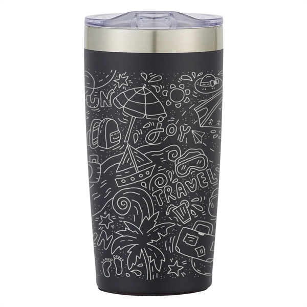 20 ounce double wall insulated stainless steel tumbler with thumb slide... from ASI 61125 Hit Promotional Products / Hit®