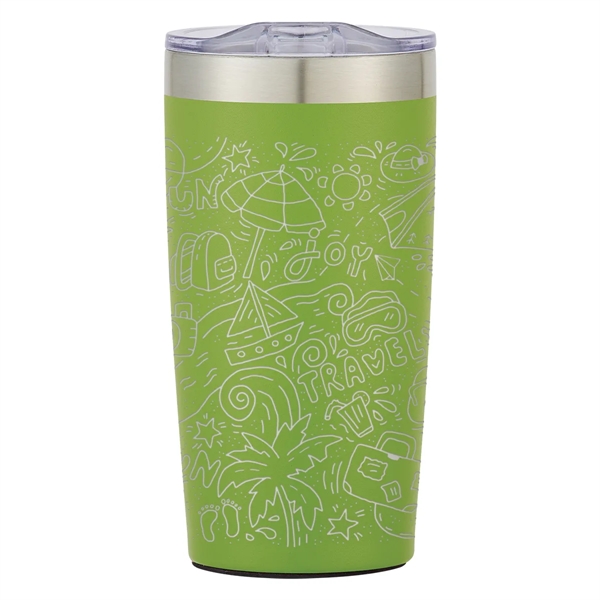 20 ounce double wall insulated stainless steel tumbler with thumb slide... from ASI 61125 Hit Promotional Products / Hit®
