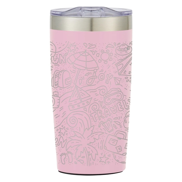 20 ounce double wall insulated stainless steel tumbler with thumb slide... from ASI 61125 Hit Promotional Products / Hit®