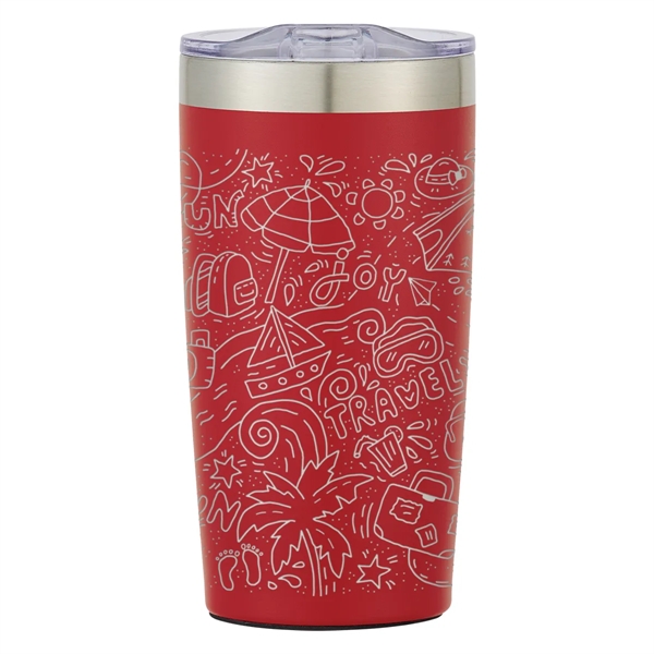 20 ounce double wall insulated stainless steel tumbler with thumb slide... from ASI 61125 Hit Promotional Products / Hit®