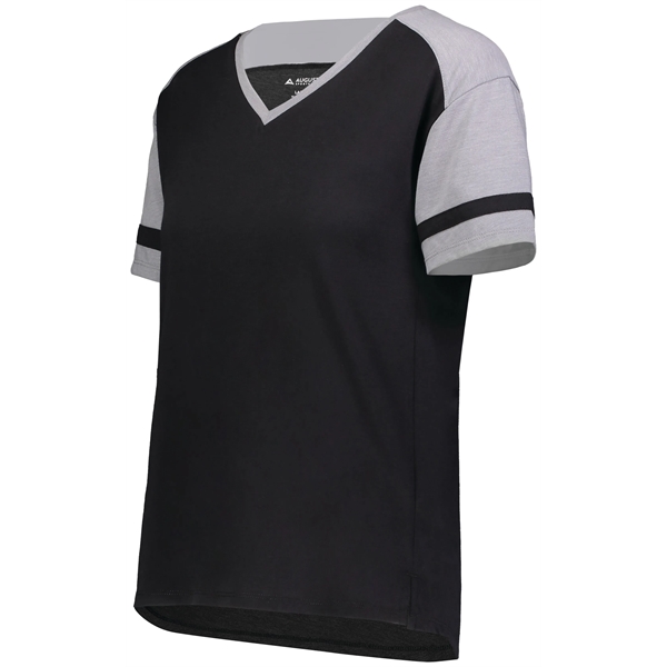 Girls Fanatic 2.0 Tee with dropped tail hem.... from ASI 37461 Augusta Sportswear