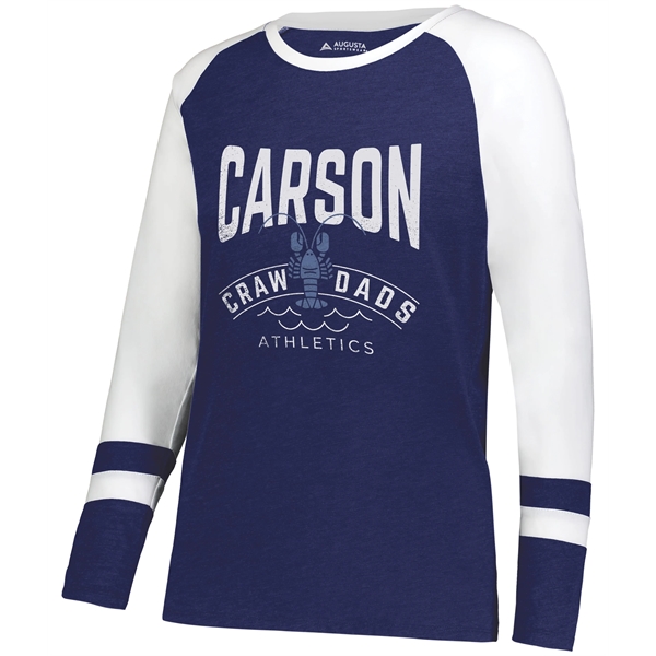 Girls Fanatic 2.0 Long Sleeve Tee with raglan sleeves.... from ASI 37461 Augusta Sportswear