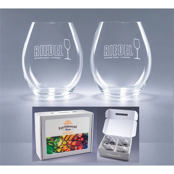 Set of 9" x 3.25" 20-ounce stemless Riedel wine glasses in... from ASI 62985 J. Charles