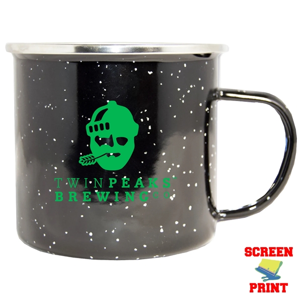 17 oz. Campfire mug; made of premium quality enamel steel... from ASI 80060 VisionUSA