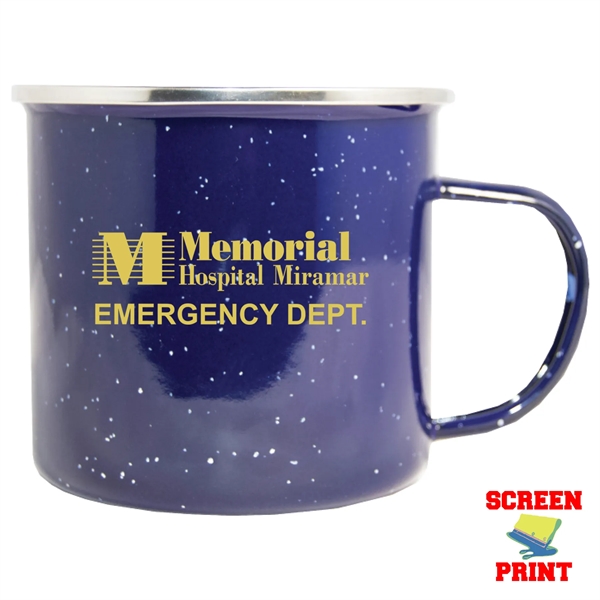 17 oz. Campfire mug; made of premium quality enamel steel... from ASI 80060 VisionUSA