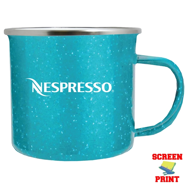 17 oz. Campfire mug; made of premium quality enamel steel... from ASI 80060 VisionUSA