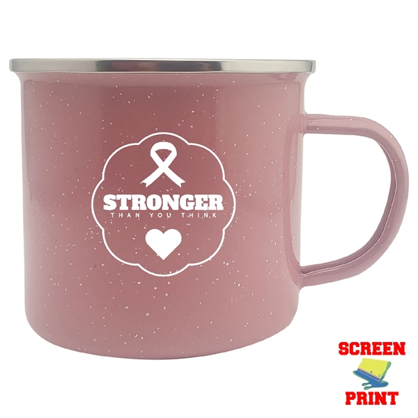 17 oz. Campfire mug; made of premium quality enamel steel... from ASI 80060 VisionUSA