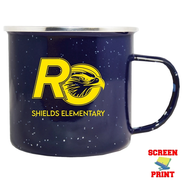 17 oz. Campfire mug; made of premium quality enamel steel... from ASI 80060 VisionUSA