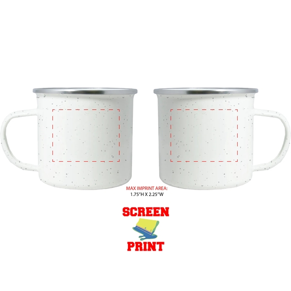 17 oz. Campfire mug; made of premium quality enamel steel... from ASI 80060 VisionUSA