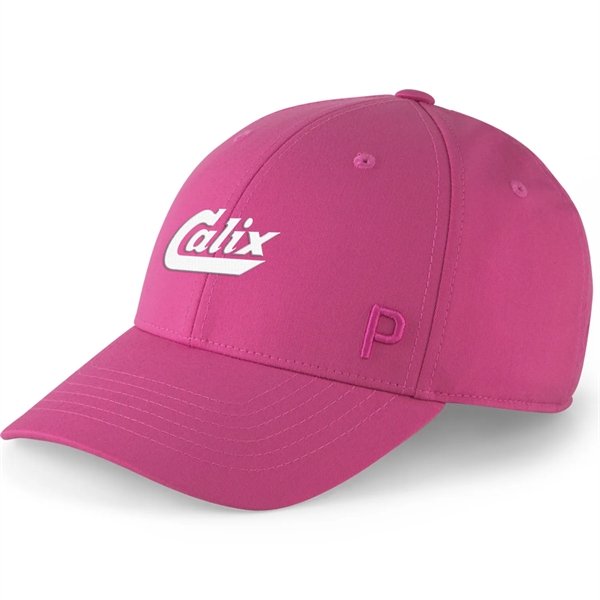 Women's ponytail cap with perforated eyelets and pre-curved brim.... from ASI 57653 Gold Bond