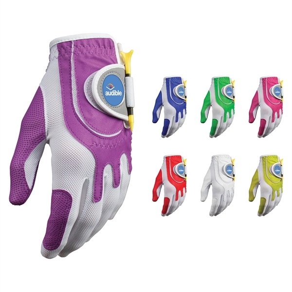 Women's golf glove with a ball marker.... from ASI 57653 Gold Bond