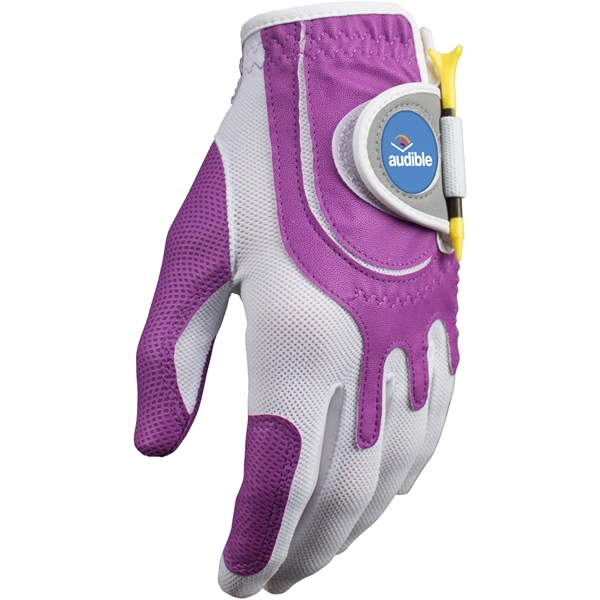 Women's golf glove with a ball marker.... from ASI 57653 Gold Bond